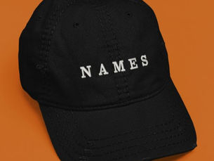 Top 10! Simple Black Custom Add Your Name Elegant Embroidered Baseball Cap