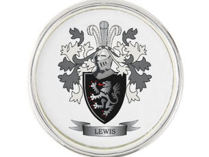 Review Lewis Family Crest Coat of Arms Lapel Pin
