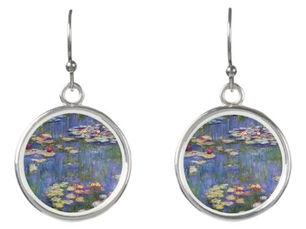 Hot Deals! Claude Monet - Water Lilies / Nympheas Earrings