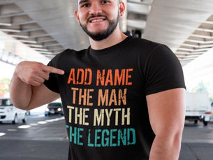 Hot Deals! Personalized Name Vintage The Man Myth Legend T-Shirt