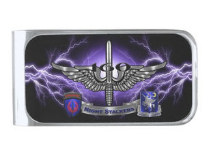 Hot Deals! 160th Special Operations Aviation NIGHT STALKERS   Silver Finish Money Clip