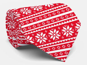 Top 10! Funny Ugly Christmas Sweater pattern neck tie