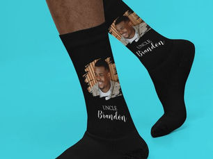 Best Deals! Modern Personalized Photo Uncle Socks