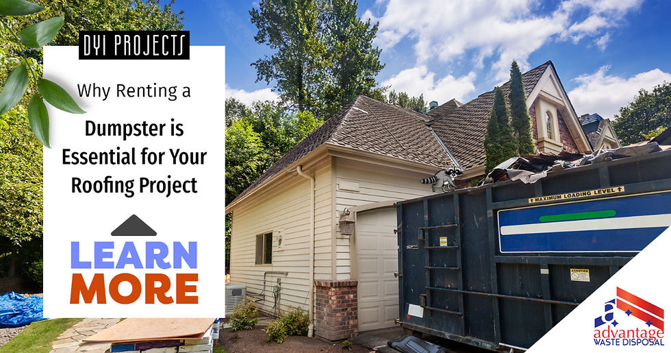 Dumpster Roofing Project