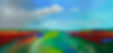 Acryl op linnen 2018, "Summertime"90 x 190, verkocht