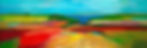 Acryl op linnen 2024, "Blues Sky"50 x 150, verkocht