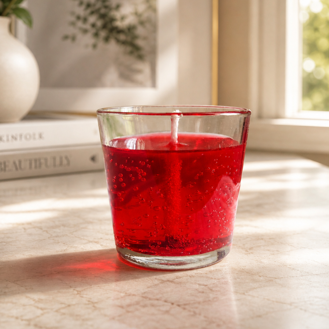 Ruby Radiance Gel Candle