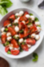 Mixed tomato and mozzarella salad