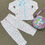 Thumbnail: WITH TAGS Full Sleeve Front Button Pyjama Set (12M-3Y) - White Rainbow 
