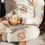 Thumbnail: Name Masked Baby Snug Fit Organic Cotton Sleepsuit - Cinnamon Rolls