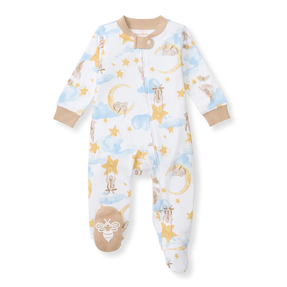 Name Masked Baby Organic 2 Way Cotton Relax Fit Footed Pajama -