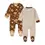Thumbnail: Name Masked Organic Zipper Baby Pajamas - 2 Pack