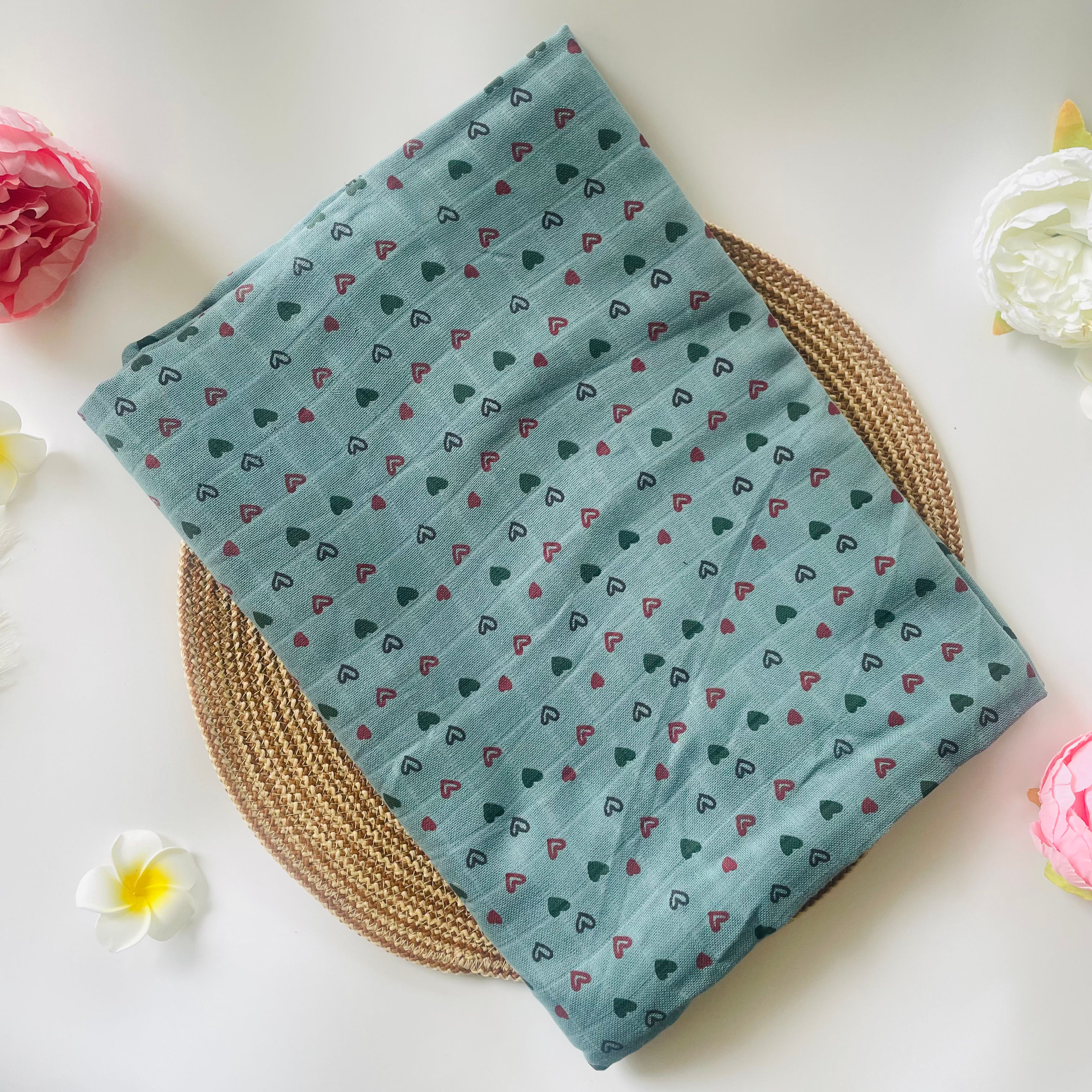 Mommy and Baby Muslin Single Bedsheet 60×90 inch As Shown on Imagy