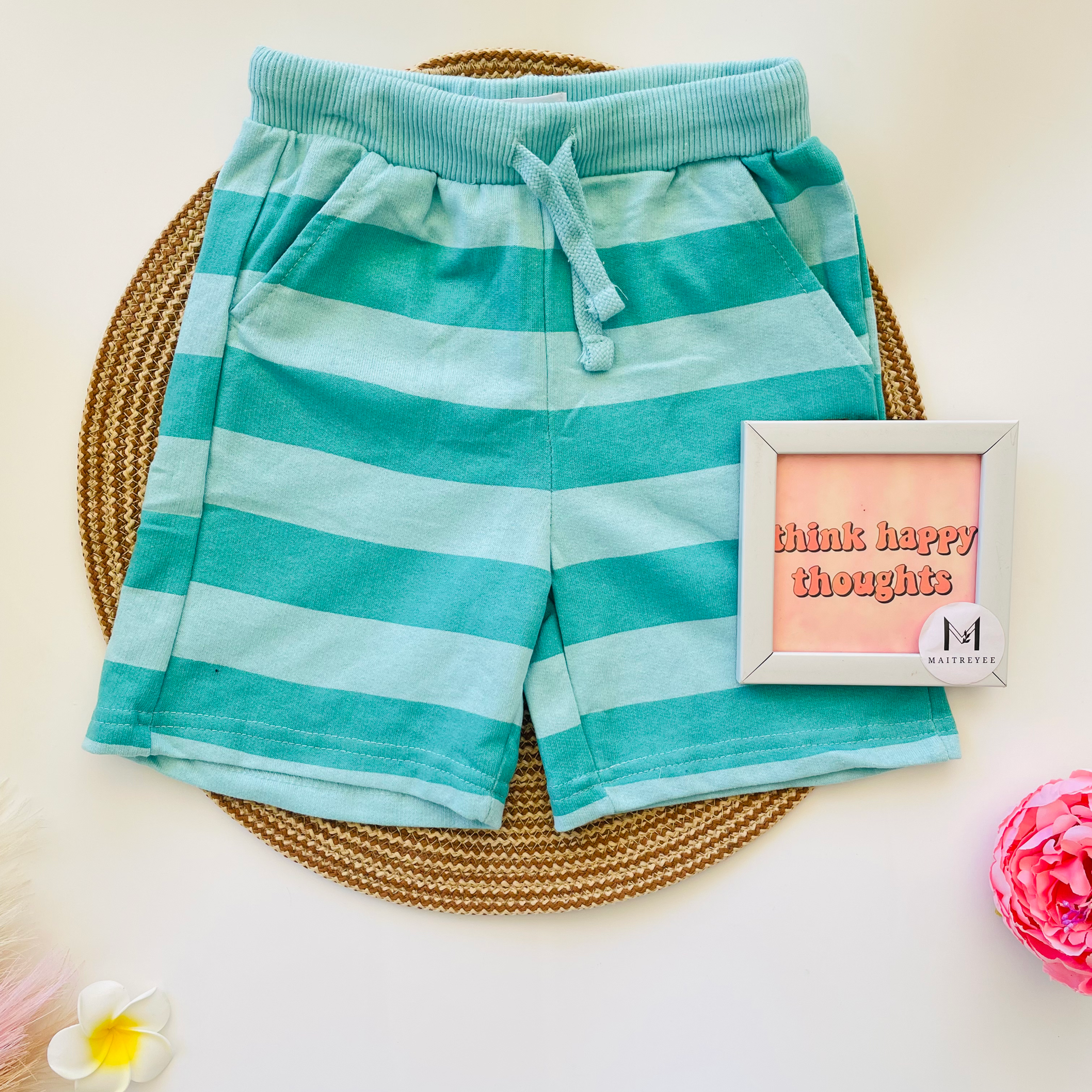 Boys' Shorts - 100% Cotton - As Shown on Image 