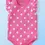 Thumbnail: Baby Hug Girl Onesie - Pink Polka Dots 
