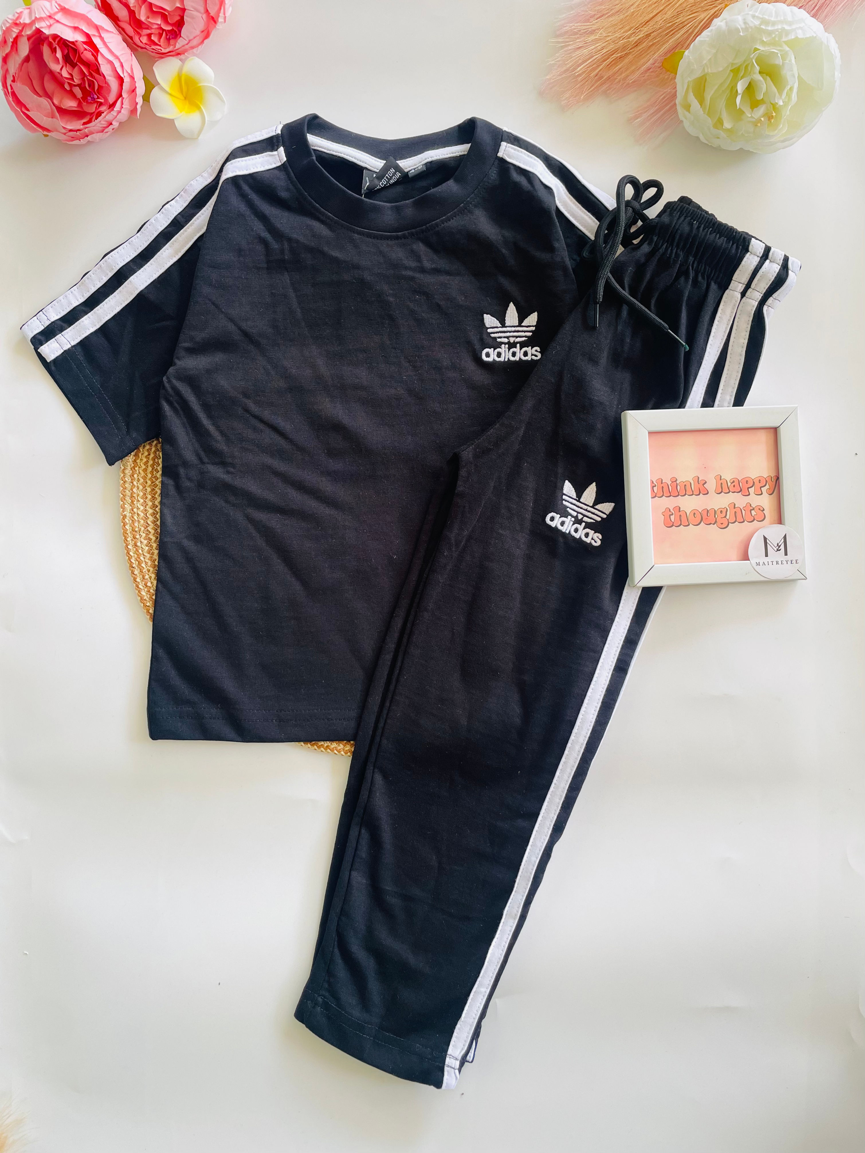 Kids Tee and Pants Set Unisex As Shown on Image