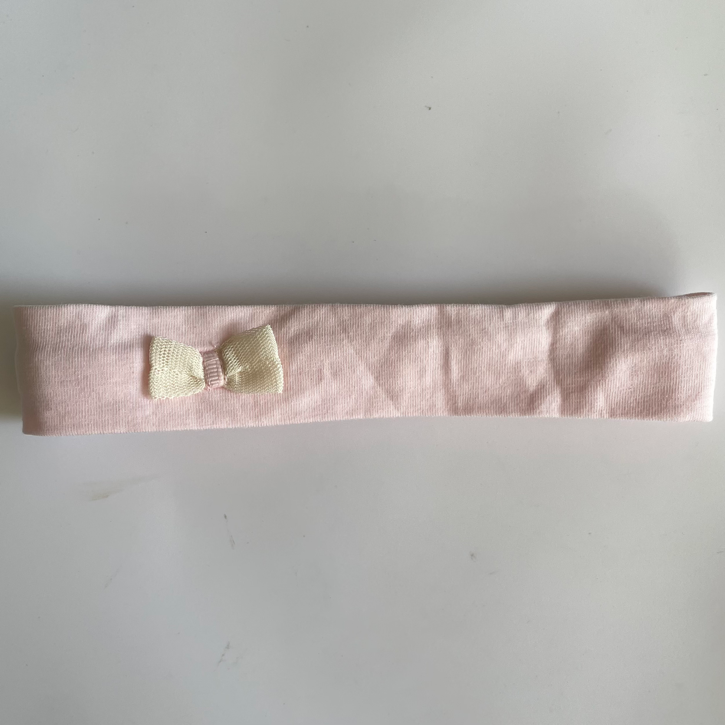 Baby Pink Bow Headband for Baby Newborn Size