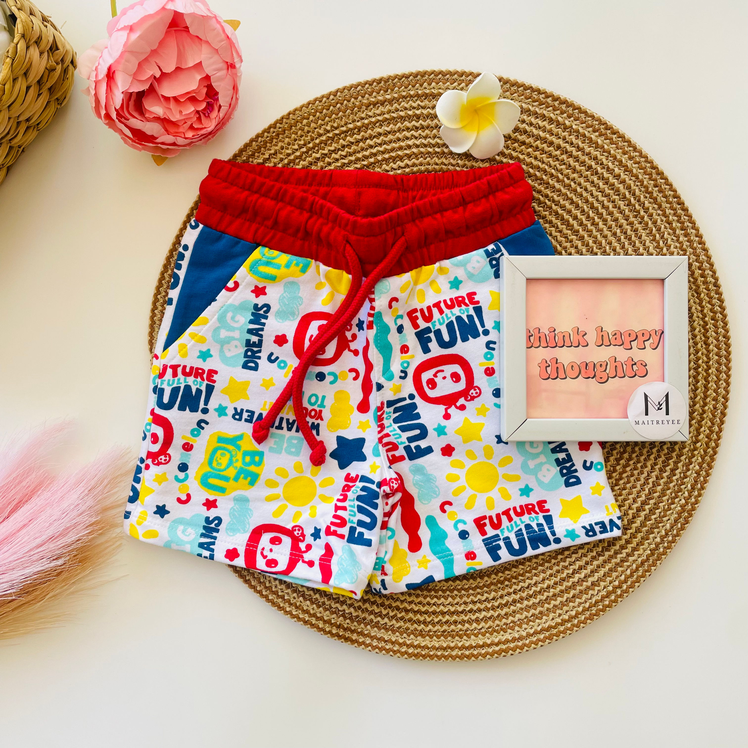 Boys' Shorts - 100% Cotton - As Shown on Image 