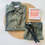 Thumbnail: Boys' Olive Green USPA Print Cotton Shirt & Shorts Set (5–14 Years)