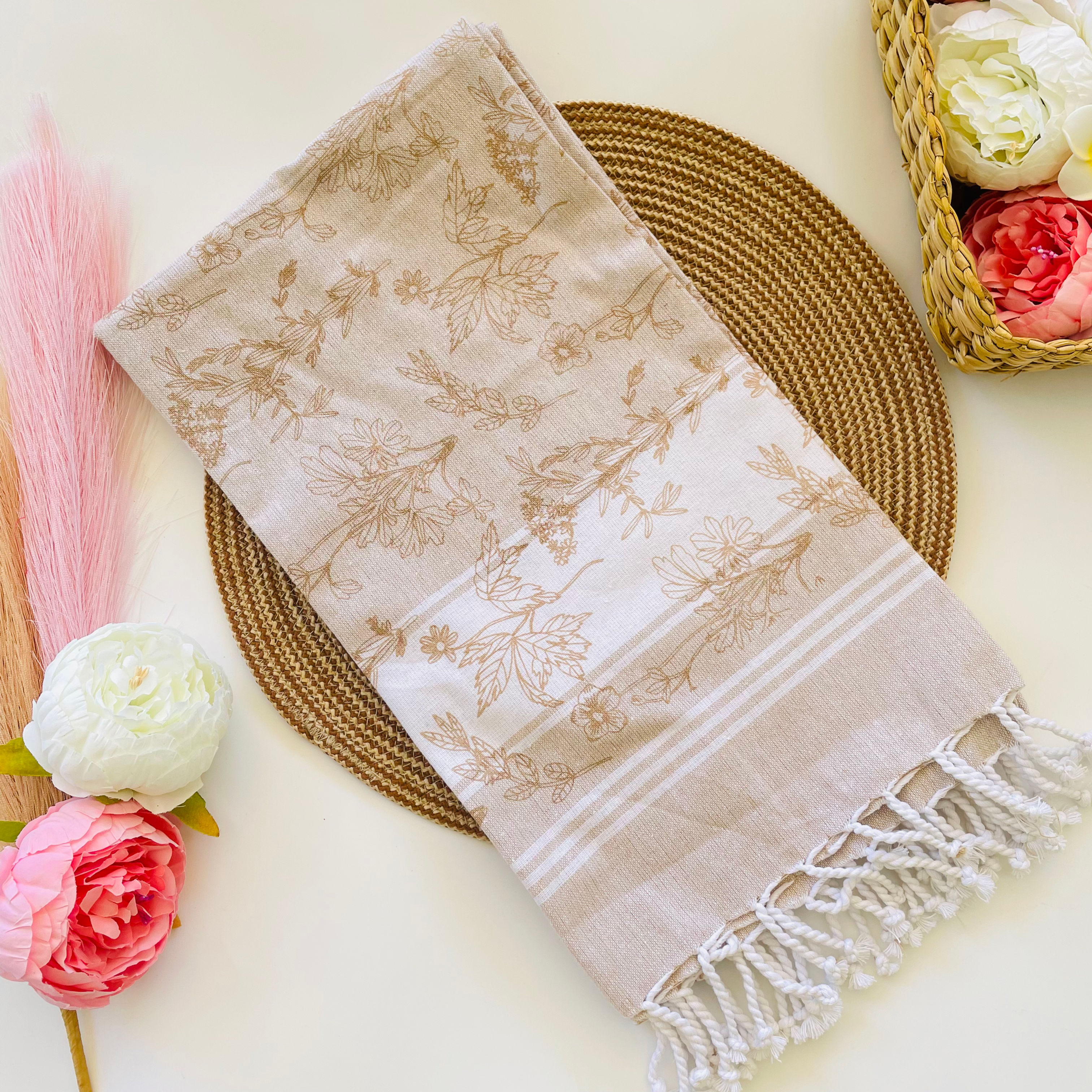 Ultra Premium Towel Stripes Cotton Large Size 39×72 inches As Shown on I