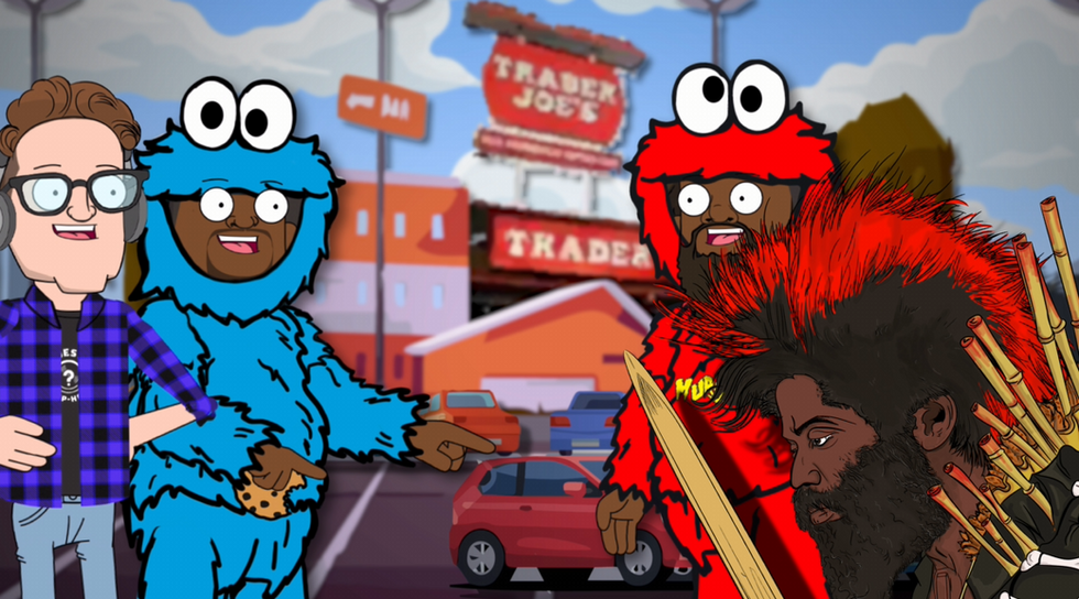 Animated podcast with Hip hop
