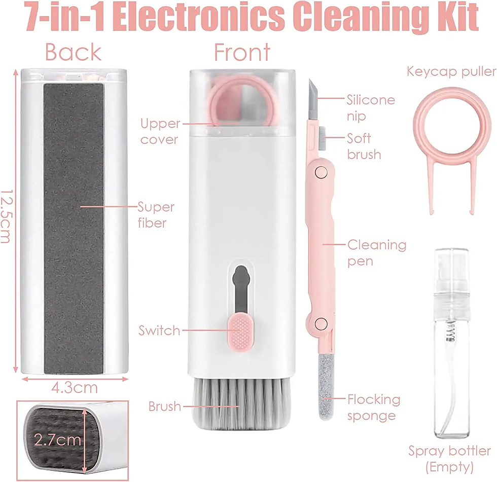 Thumbnail: Keyboard Cleaning Brush Kit 7in1 Laptops Cleaner with Keycap Puller Multifunc Ke