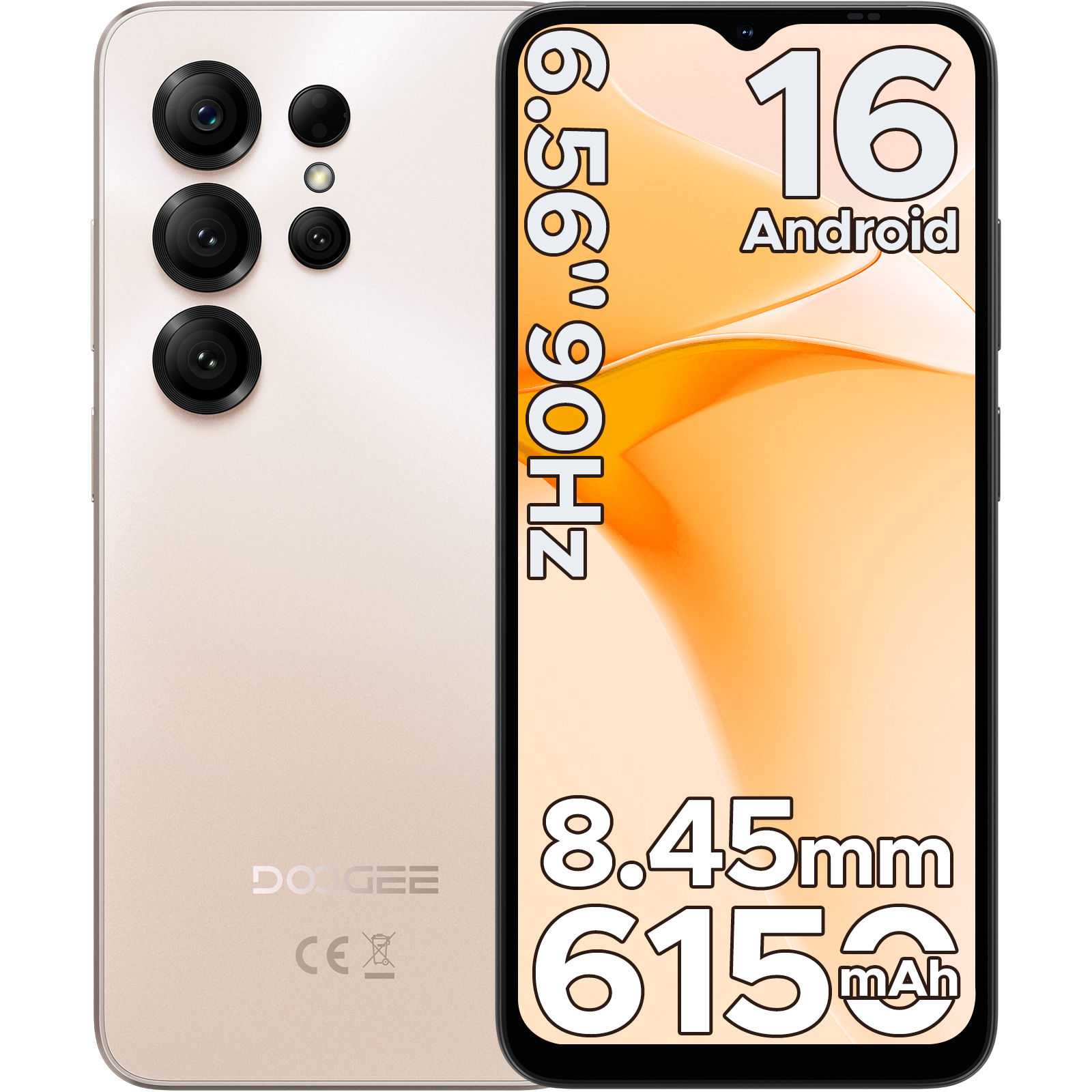 DOOGEE Note56 X Smartphone 6.56'' Display 24GB RAM(3GB+21GB) 64GB