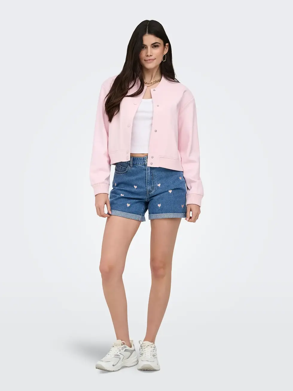 Miniature : Short brodé en denim