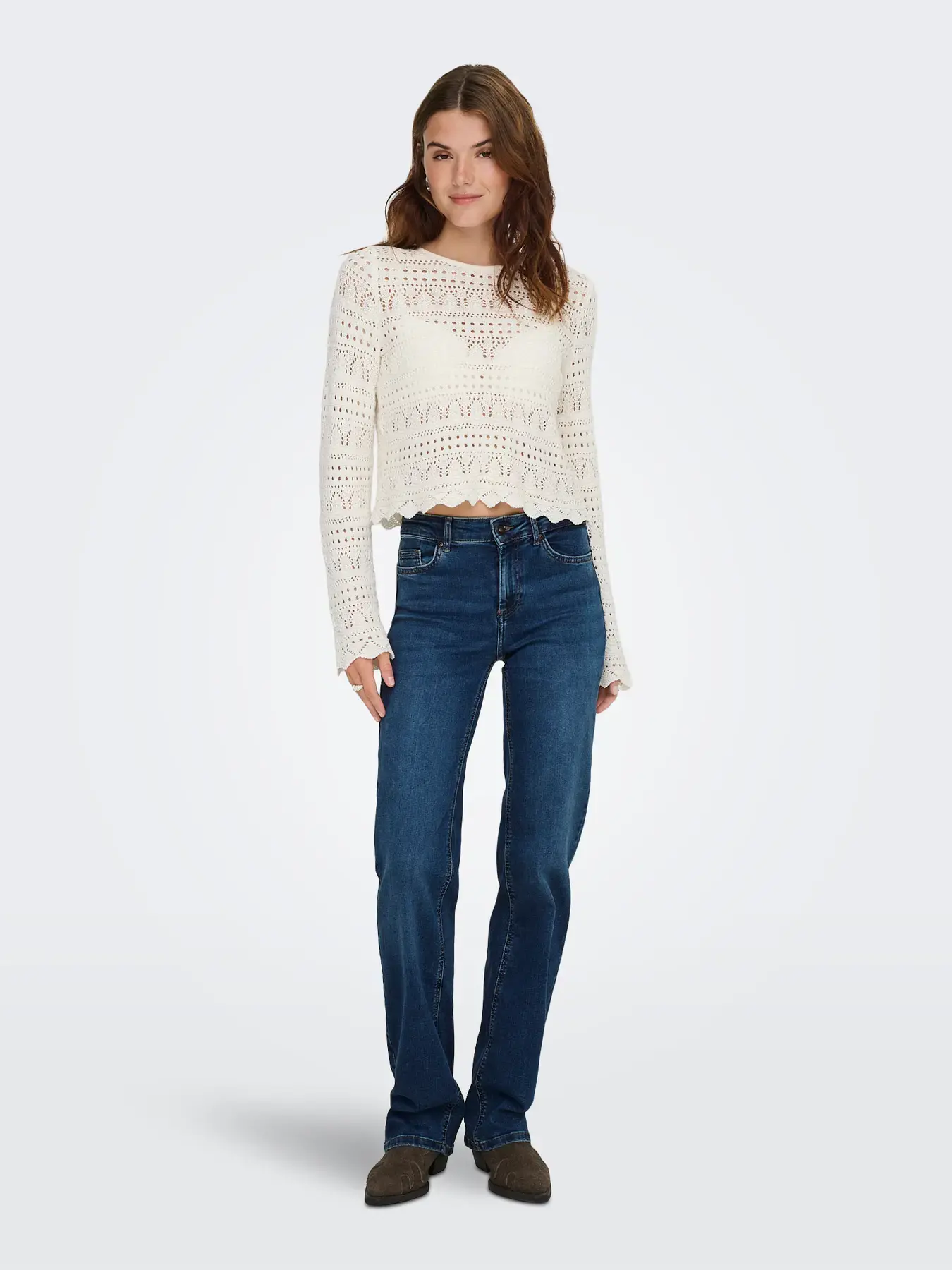 Jean coupe droite Blush