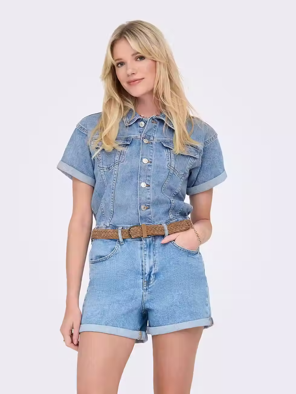 Miniature : Combi-Short en denim