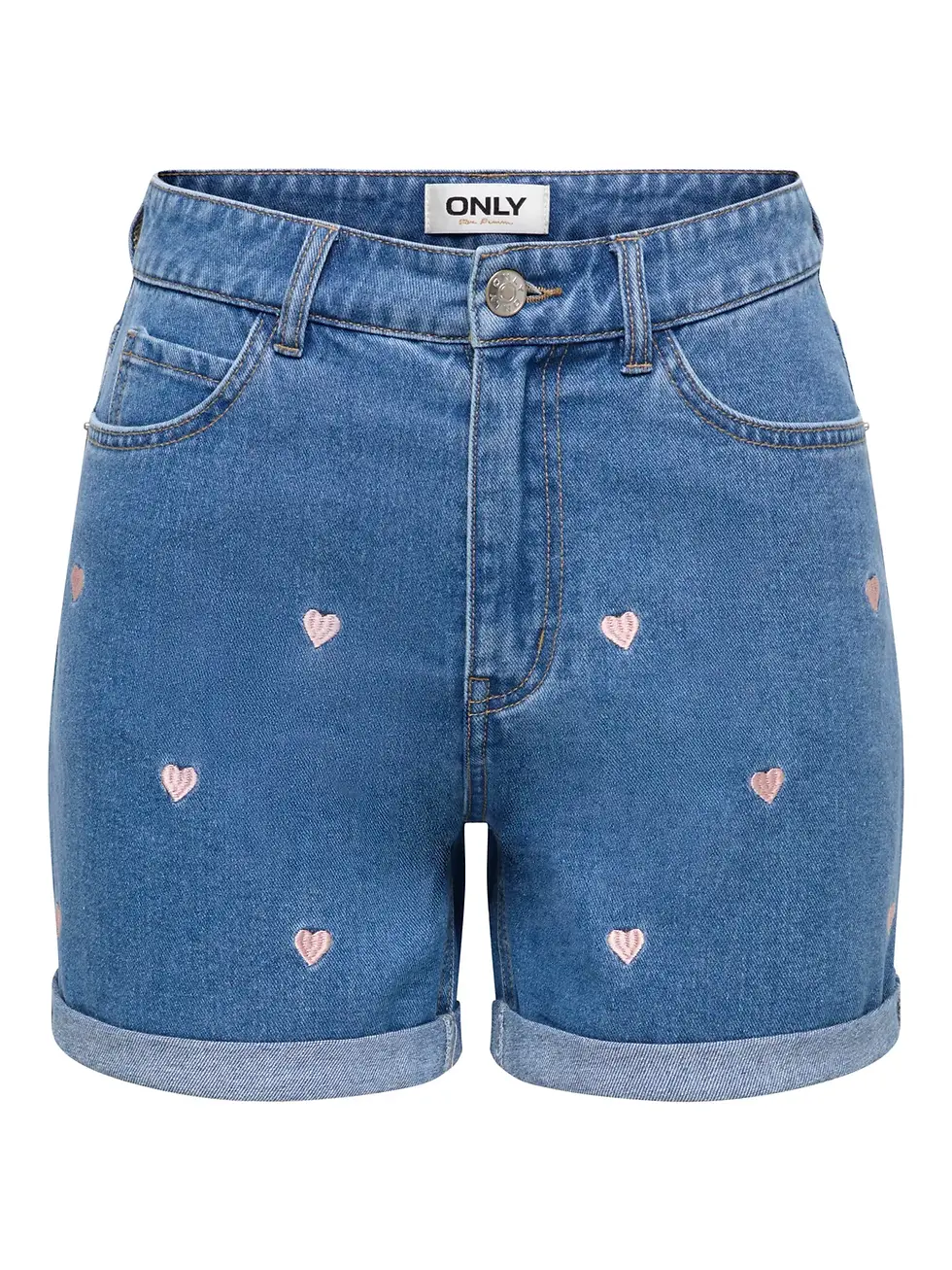 Miniature : Short brodé en denim