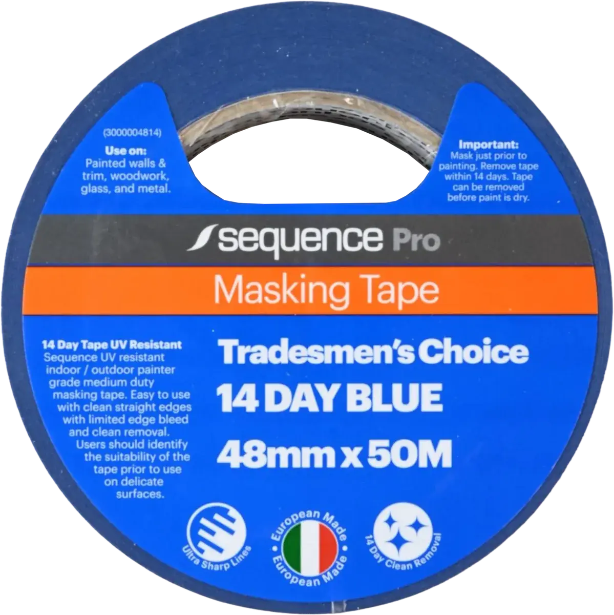 SEQUENCE 14 Day Blue Clean Edge Masking Tape product image