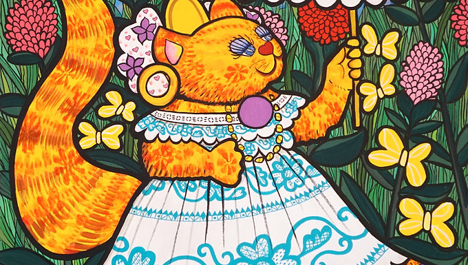 Rolo De Sedas - Maminina con pollera turquesa