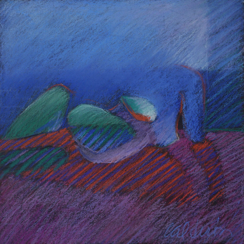 Coqui Calderón - Woman in Blue