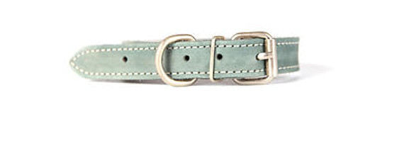 Grey Leather Collar