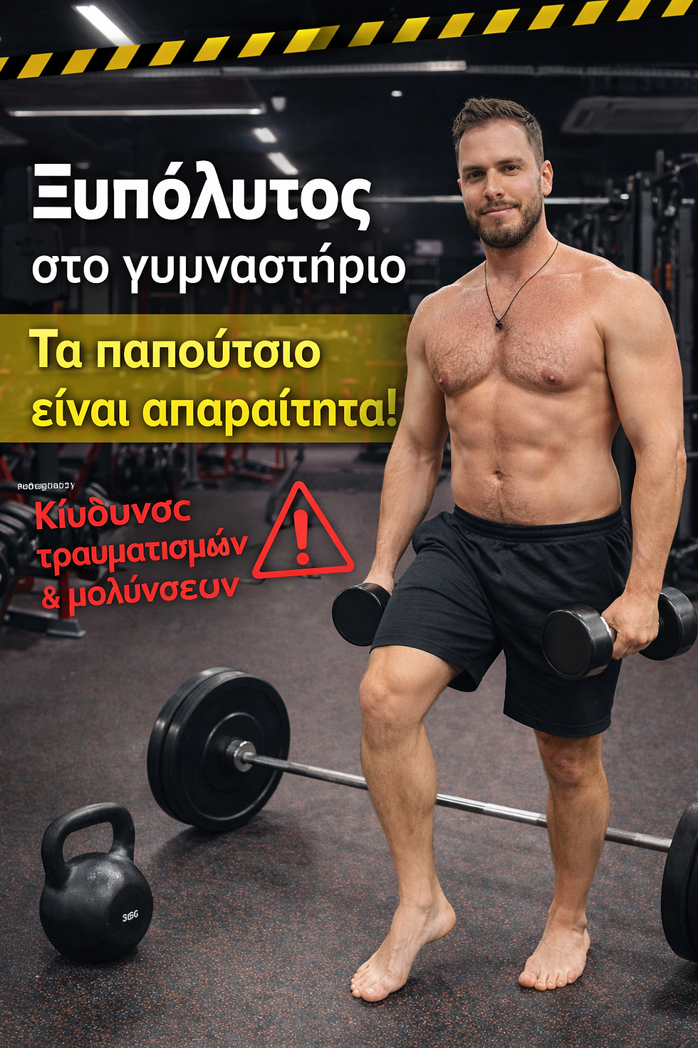 Ξυπόλυτος στο γυμναστήριο: Η νέα μόδα που εγκυμονεί κινδύνους