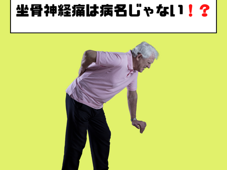 坐骨神経痛は病名じゃない!?