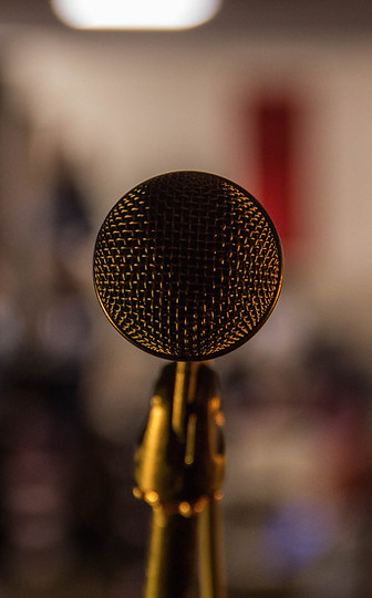 Close-up Image of Microphone