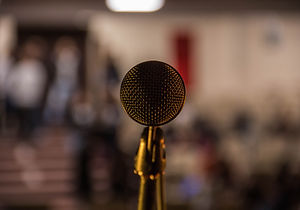 Close-up Image of Microphone