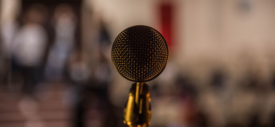 Close-up Image of Microphone
