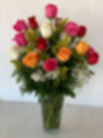 Two dozen mixed roses #3V
