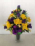 Silk Mardi Gras Grave Cup #19M