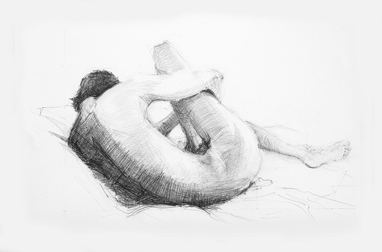 Curling Nude