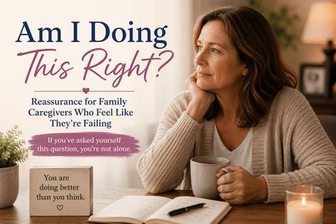 Am I Doing This Right? Reassurance for Family Caregivers Who Feel Like They're Failing