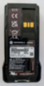 Vista trasera de Batería para handy DGP 5000 y DGP 8000 MOTOTRBO Motorola