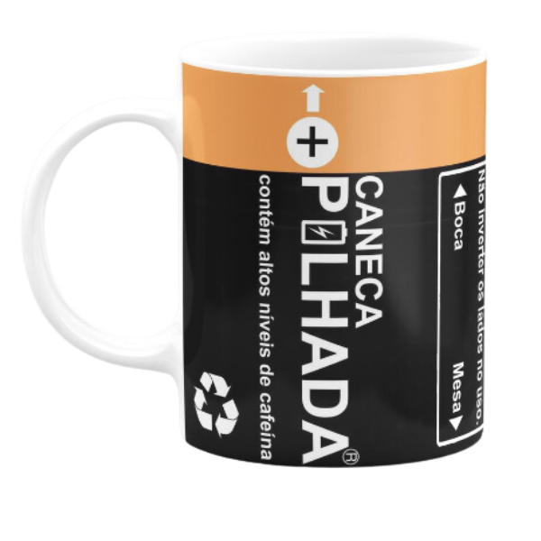 Caneca pilhada Duracell