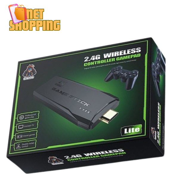 Video game Stick 20mil 2 Controles Sem Fio Console Original Portatil Jogos Retro