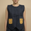 Thumbnail: Ria Denim Vest Yellow Orange Binakol Weave
