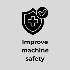 Improve machine safety icon