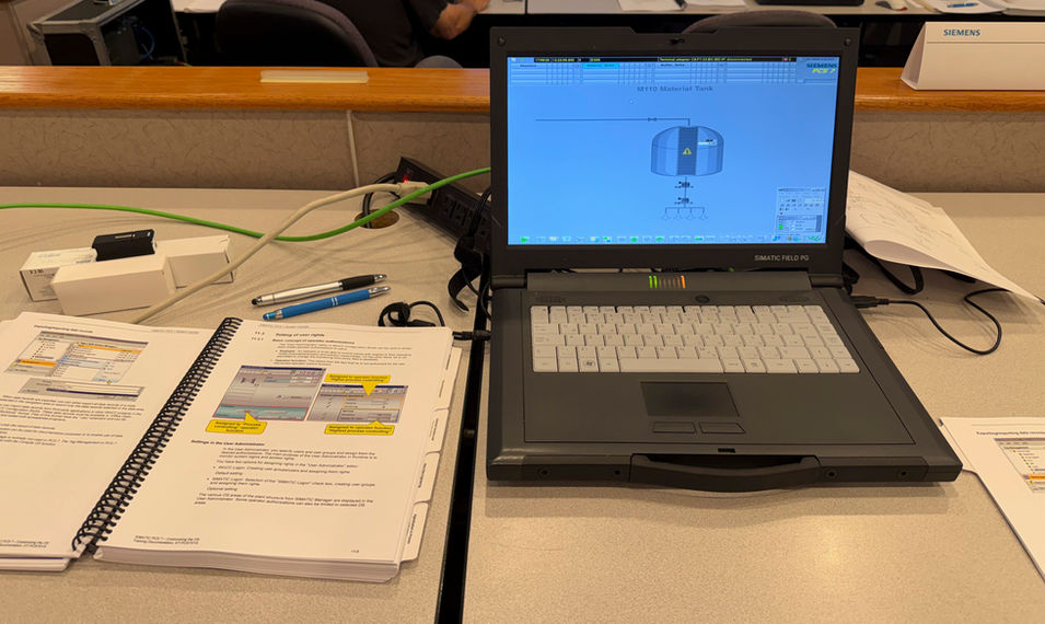 Equipment used during the PCS7 System Engineering 2 course